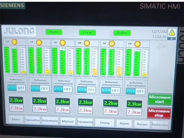 Sistema de controle de incidência e reflexão de micro-ondas (opcional)